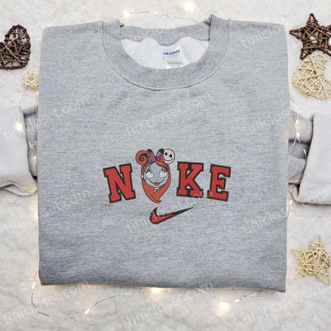 Disney Halloween Embroidered Sweatshirt Nike x Sally Minnie Mouse Ears Hoodie Nike Inspired Shirt