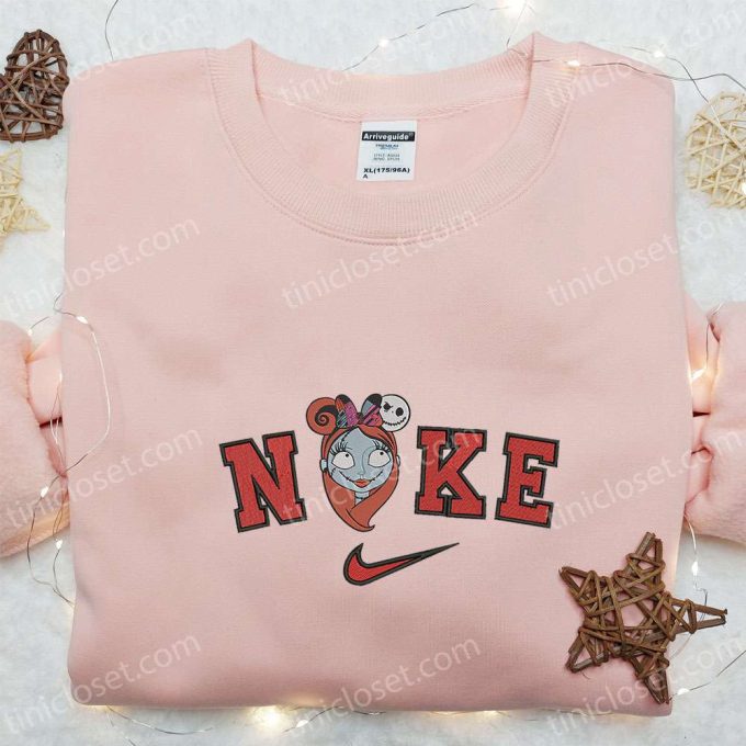 Disney Halloween Embroidered Sweatshirt Nike x Sally Minnie Mouse Ears Hoodie Nike Inspired Shirt