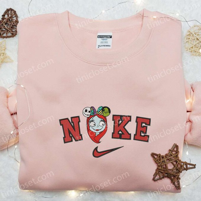 Nike x Sally Minnie Mouse Ears Embroidered Shirt Disney Halloween Inspired Tee