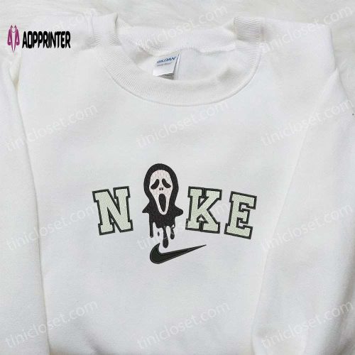 Nike x Spooky Vibes Ghost Embroidered Shirt & Hoodie: Adorable Halloween T-shirt