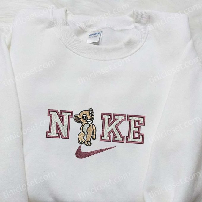 Disney Characters Embroidered Hoodie & Nike x Simba Sweatshirt – Custom Embroidered T-shirt