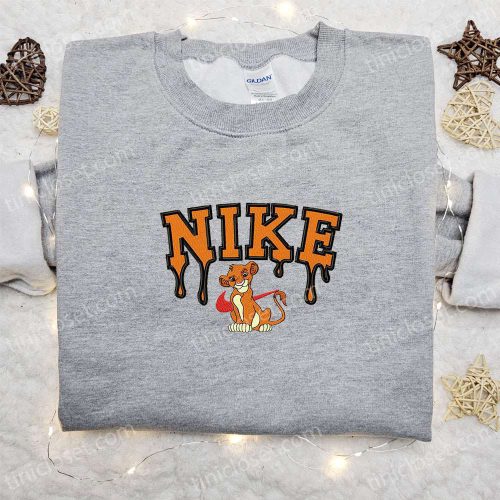 Nike x Simba Embroidered Shirt: Best Nike Inspired T-shirt for Family – Unique Gift Idea