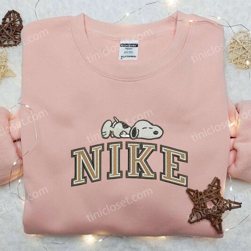 Nike x Snoopy Sleep Embroidered Sweatshirt: Peanuts Cartoon Inspired Shirt