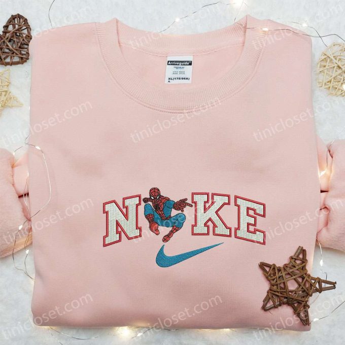 Spider-Man Movie Hoodie: Nike x Marvel Comic Embroidered Custom Nike T-shirt