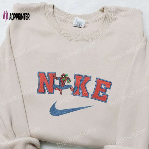 Nike x Spider-Man Movie Embroidered Sweatshirt & Hoodie: Marvel Cinematic Universe Collection Custom Nike T-Shirt