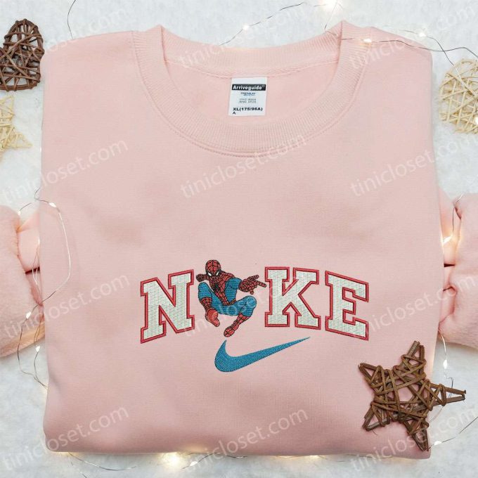 Exclusive Nike x Spider-Man Movie Embroidered Sweatshirt Marvel Comics Hoodie & Custom T-shirt