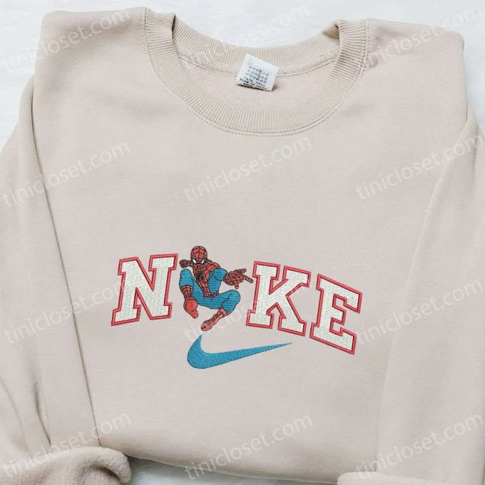 Exclusive Nike x Spider-Man Movie Embroidered Sweatshirt Marvel Comics Hoodie & Custom T-shirt