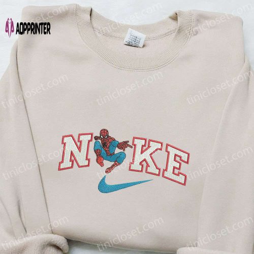 Nike x Gwen Movie Embroidered Shirt Marvel Superhero Hoodie Custom T-shirt: Unique Nike Embroidery