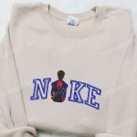 Spider-Man Movie Embroidered Sweatshirt Marvel Hoodie & Custom T-Shirt by Nike: Marvel Universe Apparel