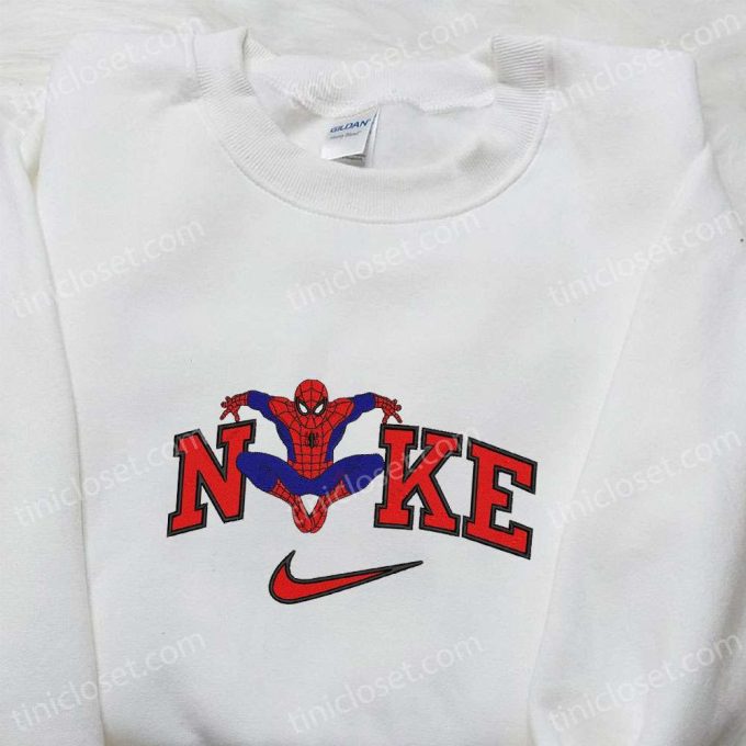 Exclusive Nike x Spider-Man Embroidered Tshirt & Marvel Hoodie – Customizable Nike Tee