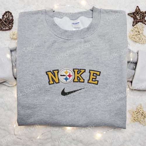 Nike x Steelers Embroidered T-shirt – NFL Sports Custom Tee