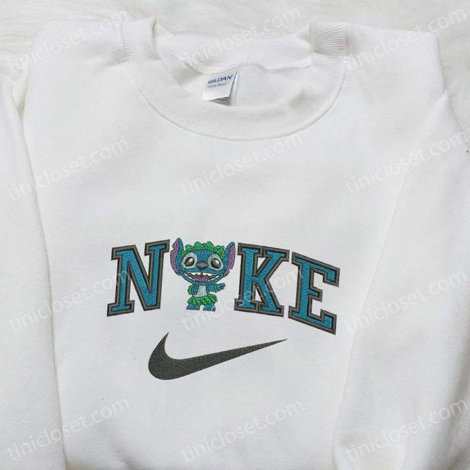 Nike x Stitch Dance Cartoon Embroidered Sweatshirt – Disney Characters Hoodie Perfect Family Gift