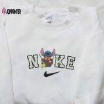 Nike x Stitch Harry Potter Embroidered Sweatshirt Halloween Disney Hoodie Custom Nike T-shirt