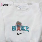 Custom Nike x Stitch Hercules Embroidered Shirt: Cute Halloween Style