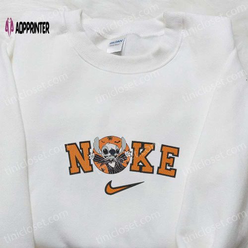 Nike x Stitch Saw Jigsaw Embroidered Shirt – Custom & Funny Halloween Design