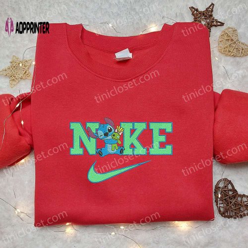 Angel x Nike Cartoon Embroidered Sweatshirt Best Nike Inspired Hoodie for Birthday Gifts