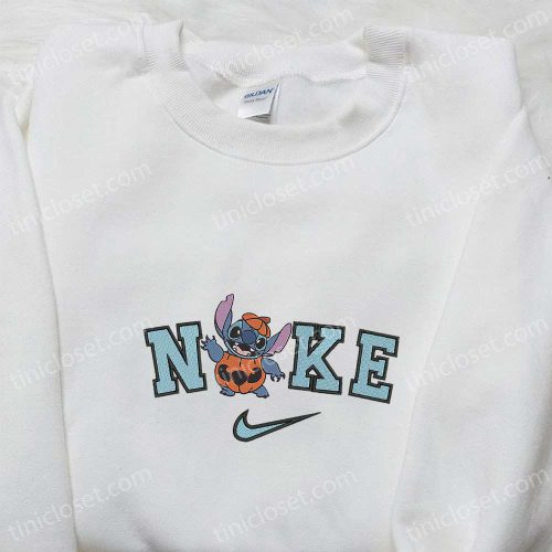 Nike x Stitch Pumpkin Embroidered T-shirt & Hoodie: Best Family Gifts