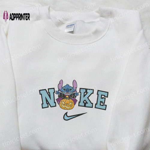 Nike x Stitch Vampire Pumpkin T-shirt & Sweatshirt: Best Family Gifts