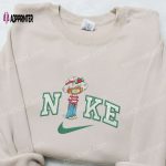 Nike x Strawberry Shortcake Cartoon Sweatshirt: Best Nike Inspired Embroidered Hoodie for Birthday Gifts