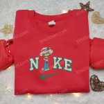 Nike x Strawberry Shortcake Cartoon Sweatshirt: Best Nike Inspired Embroidered Hoodie for Birthday Gifts