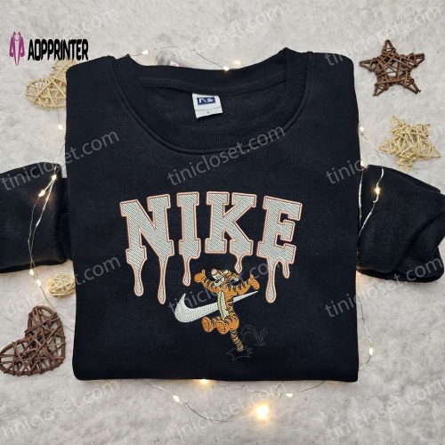 Wall-E x Nike Cartoon Embroidered Sweatshirt: Disney Characters Hoodie Best Birthday Gift