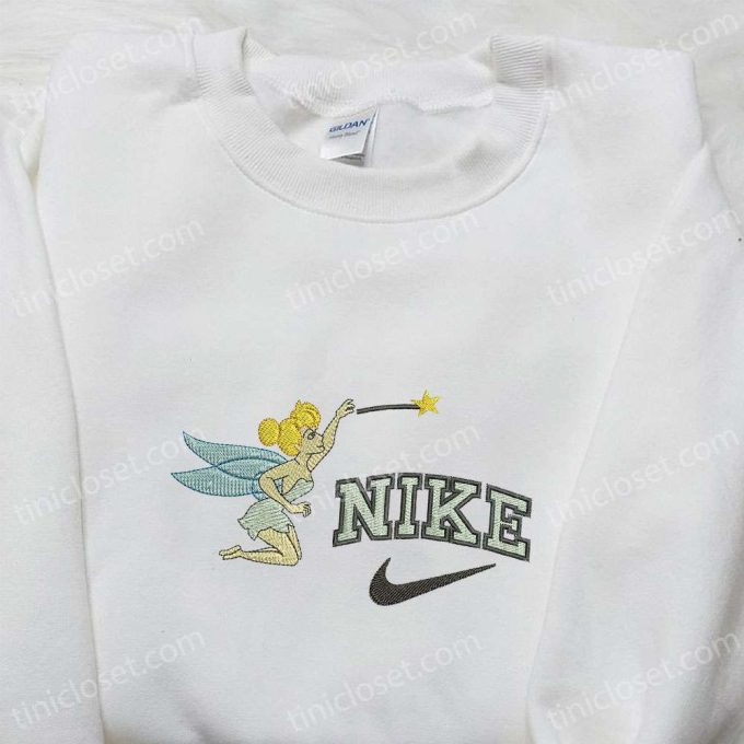 Nike x Tinkerbell Cartoon Embroidered Sweatshirt: Disney Characters Hoodie Perfect Birthday Gift!