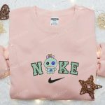 Custom Nike x Trapos Lilo & Stitch Embroidered Hoodie: Adorable Halloween Shirt & Sweatshirt