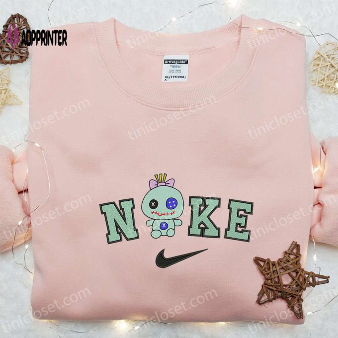 Nike x Trapos Lilo & Stitch Embroidered Hoodie – Adorable Halloween Shirt & Custom Sweatshirt