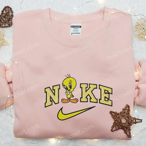 Nike x Tweety Cartoon Embroidered Sweatshirt & Disney Characters T-shirt: Best Family Gift Ideas