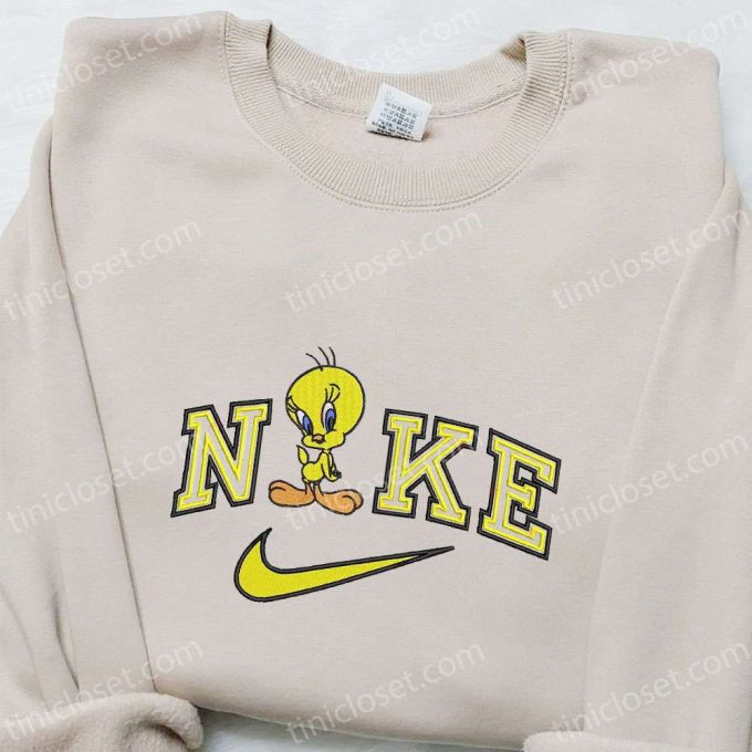 Nike x Tweety Cartoon Embroidered Sweatshirt & Disney Characters T-shirt: Best Family Gift Ideas