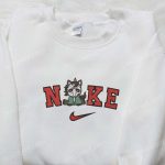 Nike x Unicorn Jason Voorhees Hoodie: Funny Halloween Embroidered Sweatshirt – Best Family Halloween Gifts