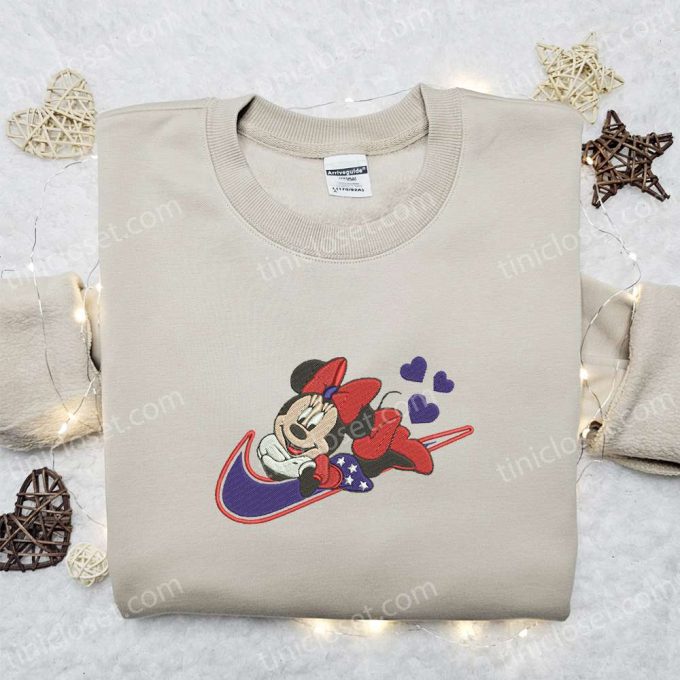 Nike x USA Minnie Mouse Embroidered Shirt: Disney Patriotic Shirts