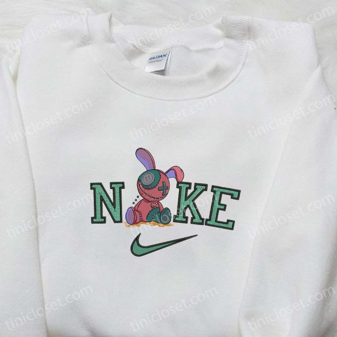 Nike x Voodoo Doll Embroidered Shirt Spooky Halloween Sweatshirt Inspired Hoodie