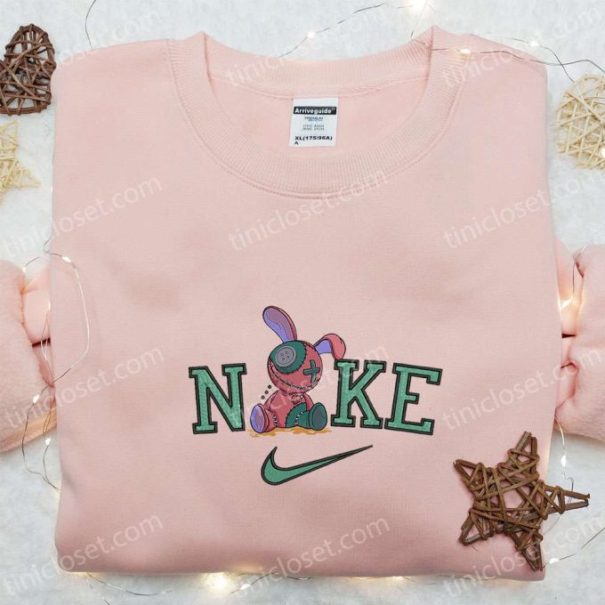 Nike x Voodoo Doll Embroidered Shirt Spooky Halloween Sweatshirt Inspired Hoodie