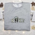 Nike x Wednesday Embroidered Sweatshirt: Cool Halloween Hoodie – Best Gift for Halloween Lovers