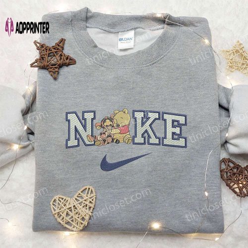 Owl x Nike Swoosh Embroidered Sweatshirt – Animal & Nike Inspired Shirt