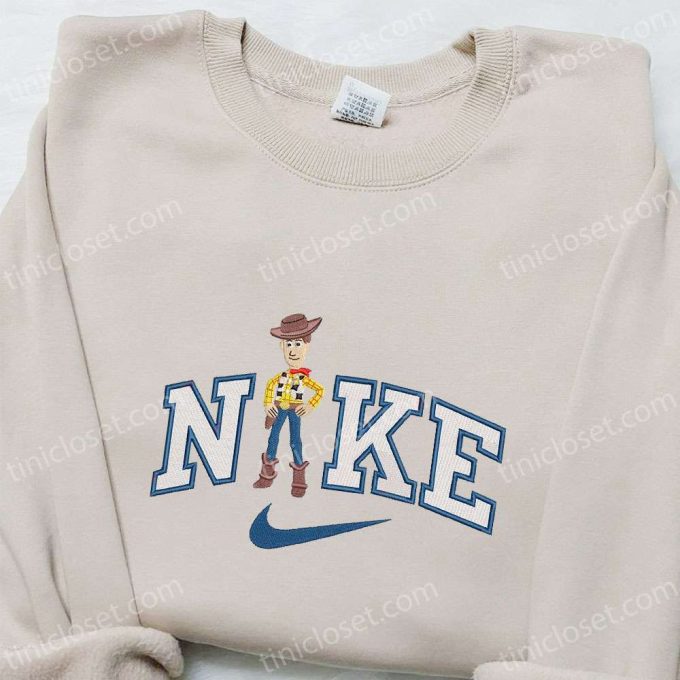 Disney Characters Embroidered Sweatshirt & T-shirt: Nike x Woody Cartoon – Best Family Gift Ideas