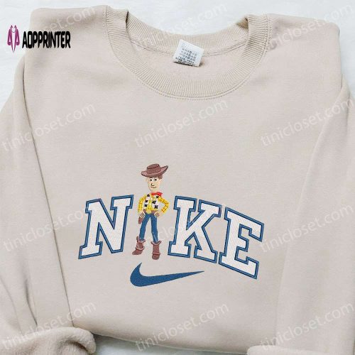 Disney Characters Embroidered Sweatshirt & T-shirt: Nike x Woody Cartoon – Best Family Gift Ideas