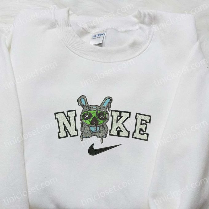 Nike x Zombie Stitch Embroidered Sweatshirt: Disney Halloween Hoodie & Inspired Shirt