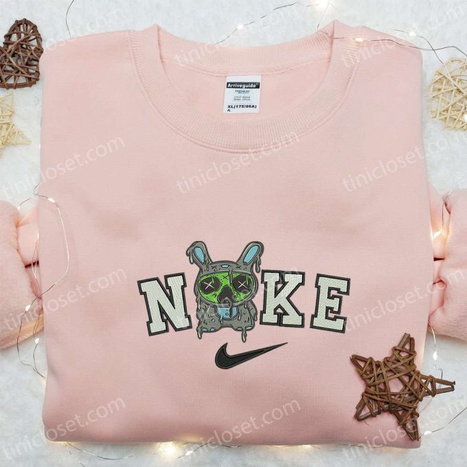 Nike x Zombie Stitch Embroidered Sweatshirt: Disney Halloween Hoodie & Inspired Shirt