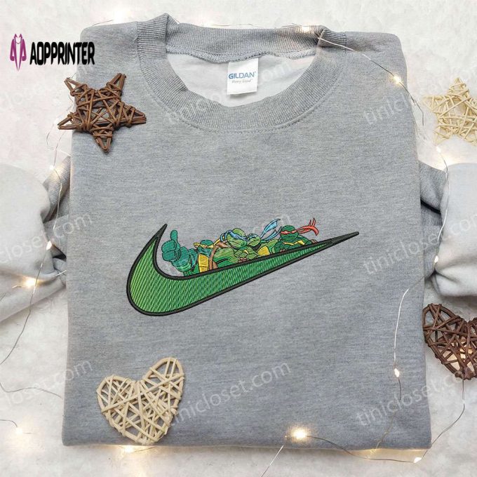 Ninja Turtles x Nike Swoosh Hoodie & Embroidered Shirts: TMNT Inspired Nike Apparel