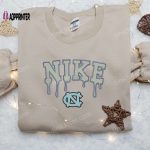 North Carolina x Nike Embroidered Shirt with Map Design – Custom Nike Apparel