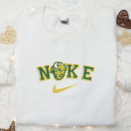 North Dakota State Bison x Nike Embroidered Shirt & Hoodie: NCAA Sports Gear Perfect Gift Idea