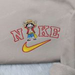 Anime One Piece Luffy Nike Shirt Anime Hoodie & Embroidered Sweatshirt: Stylish & Authentic Merchandise