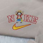 Anime One Piece Luffy Nike Shirt Anime Hoodie & Embroidered Sweatshirt: Stylish & Authentic Merchandise