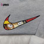 Anime Embroidered Nike Hoodie – One Piece Luffy Shirt & Sweatshirt