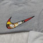 Anime Embroidered Nike Hoodie – One Piece Luffy Shirt & Sweatshirt