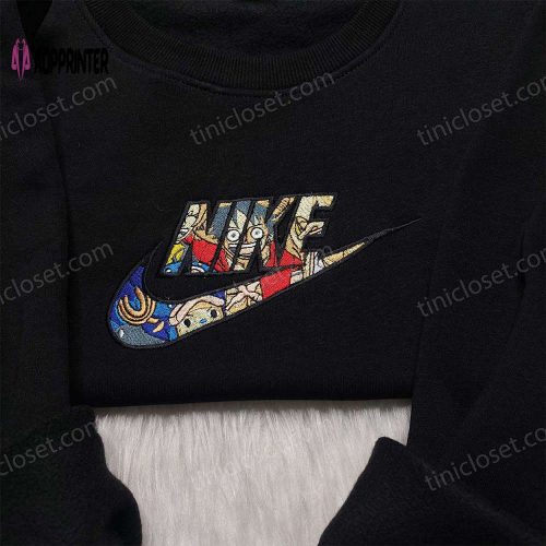 One Piece Luffy x Nike Shirt Embroidered Sweatshirt & Hoodie: Anime Nike Collection