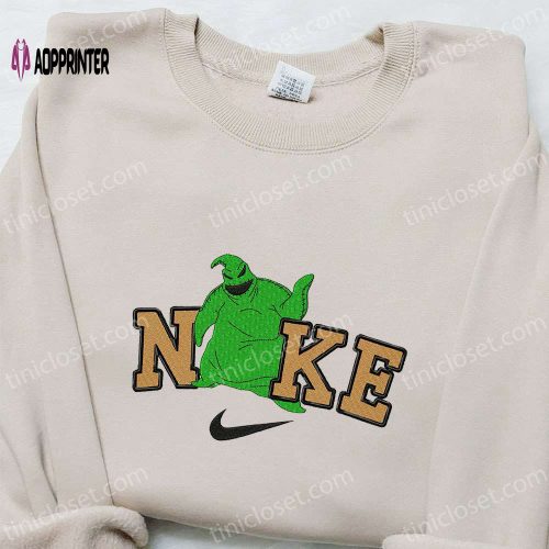 Nike Embroidered Shirt: Stylish Outline Design Perfect Family Gift