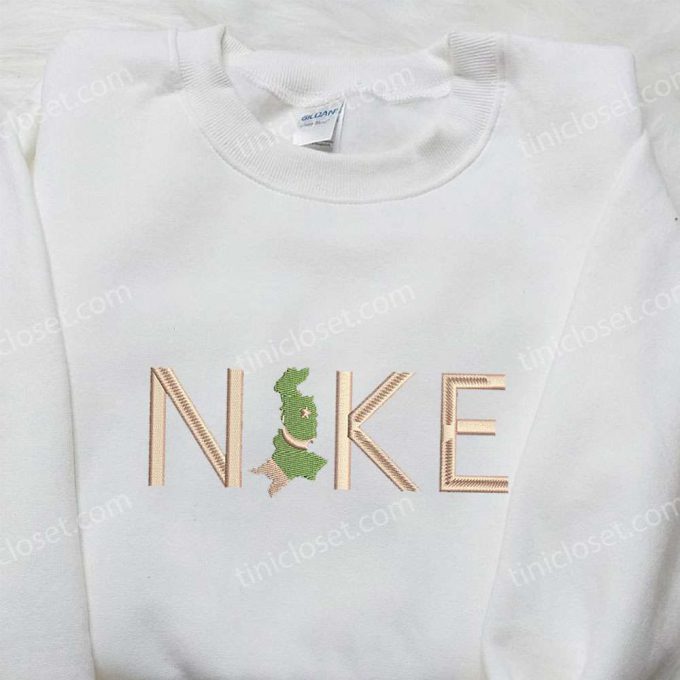 Pakistan x Nike Embroidered Sweatshirt: National Day Gift Idea with Nike-Inspired Embroidered Shirt